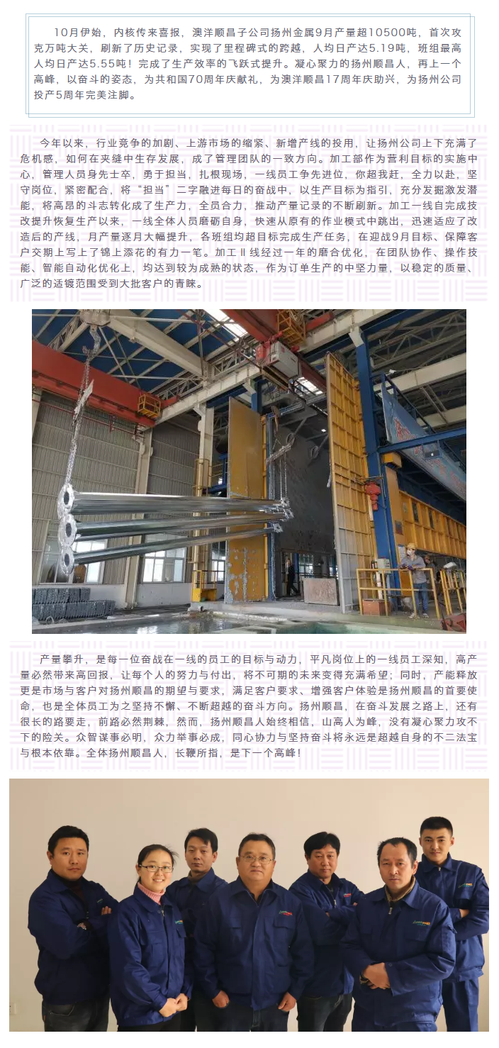 凝心聚力，再上高峰—为扬州金属加工部月加工量首次突破万吨点赞.png